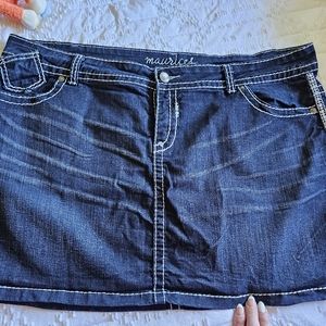 Maurices denim mini skirt